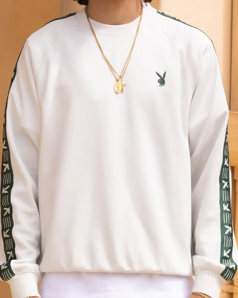 Playboy By Culture Kings Pleasure Crewneck Stone/Green 3