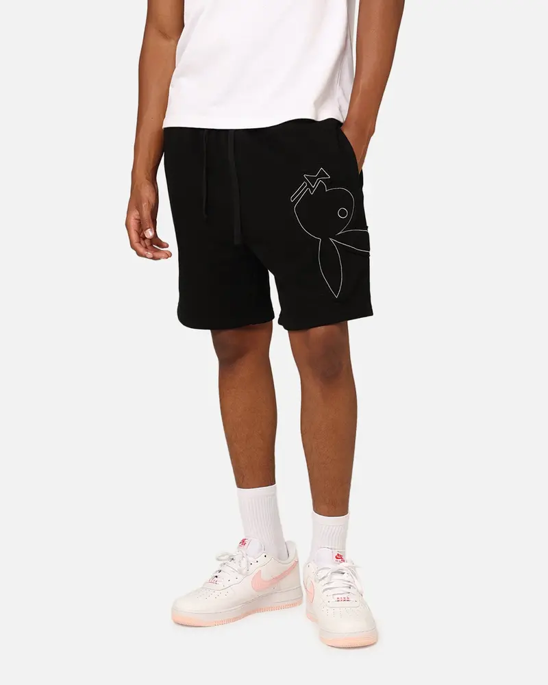 Playboy By Culture Kings Roughboy Shorts Black 1