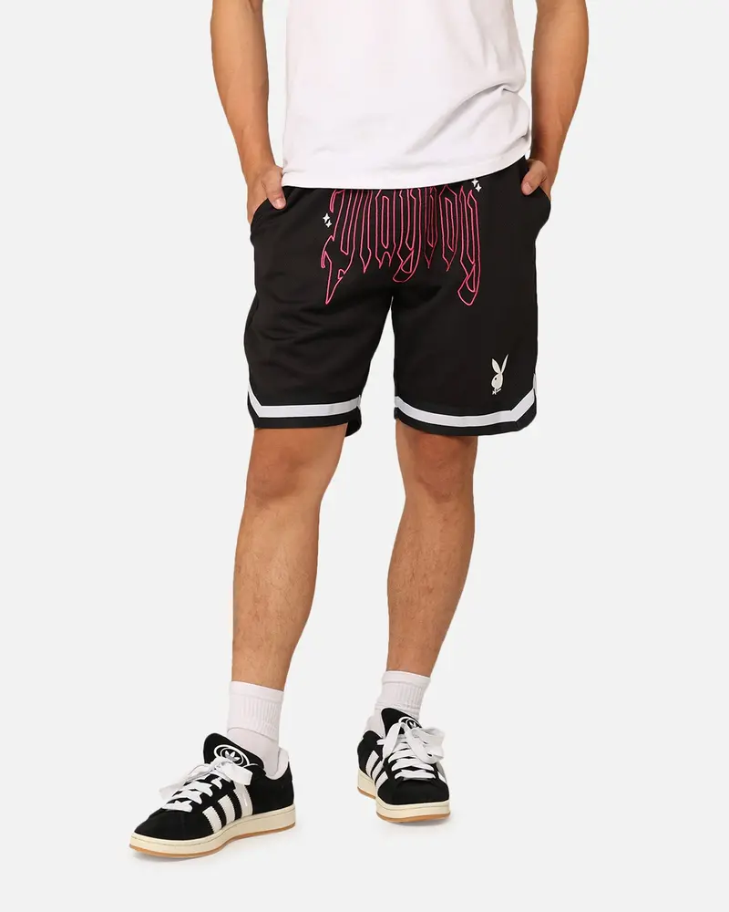 Playboy Card Shorts Black 1
