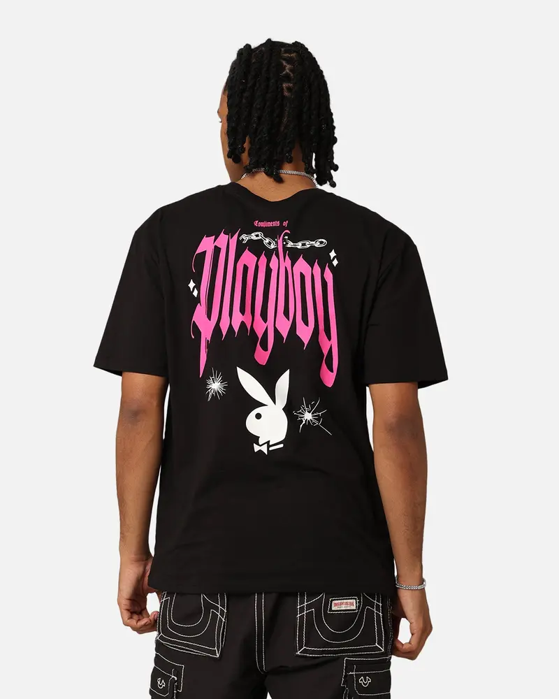 Playboy Card T-Shirt Black 1
