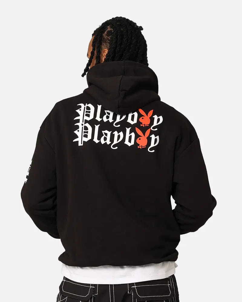 Playboy Gothic Stack Hoodie Black 1