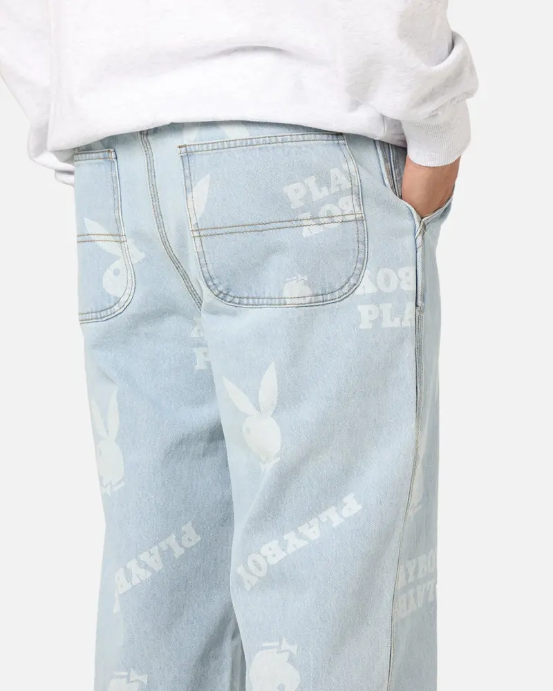 Playboy Mess Denim Jeans Light Indigo 4