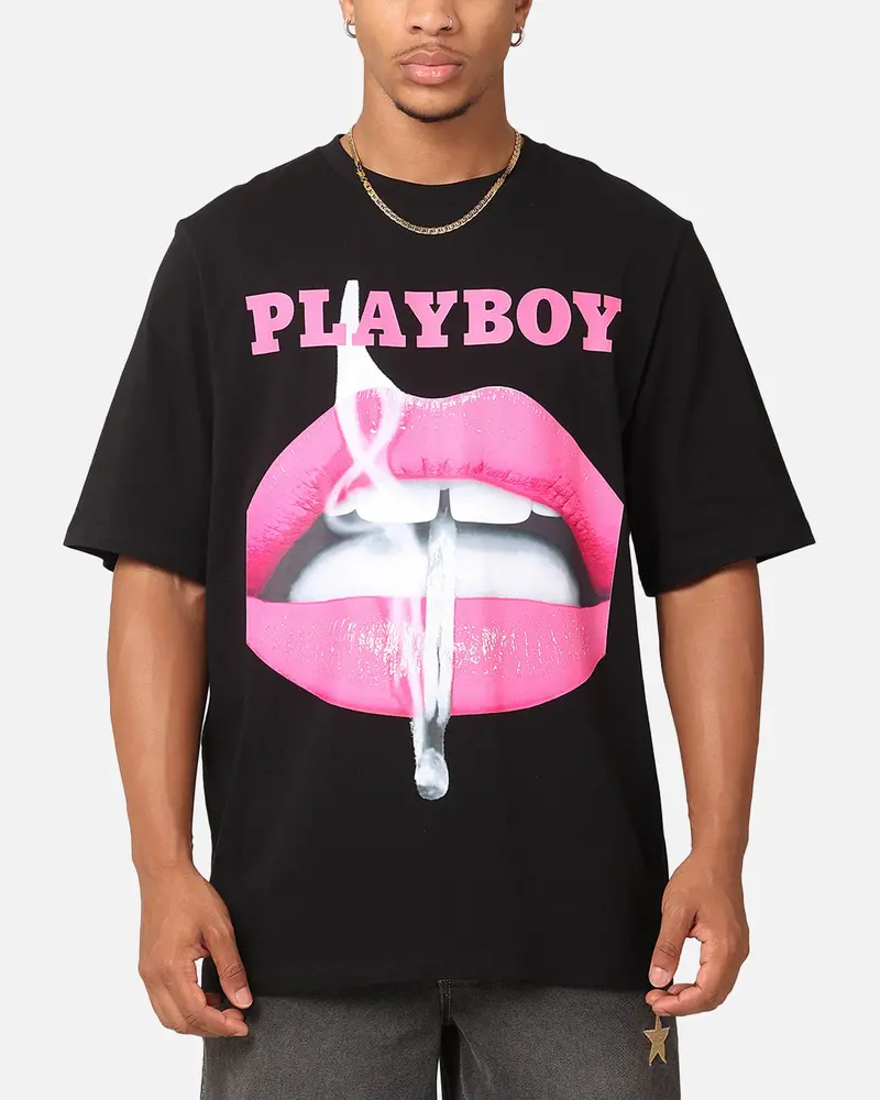 Playboy Nov 2013 Lips T-Shirt Black 1