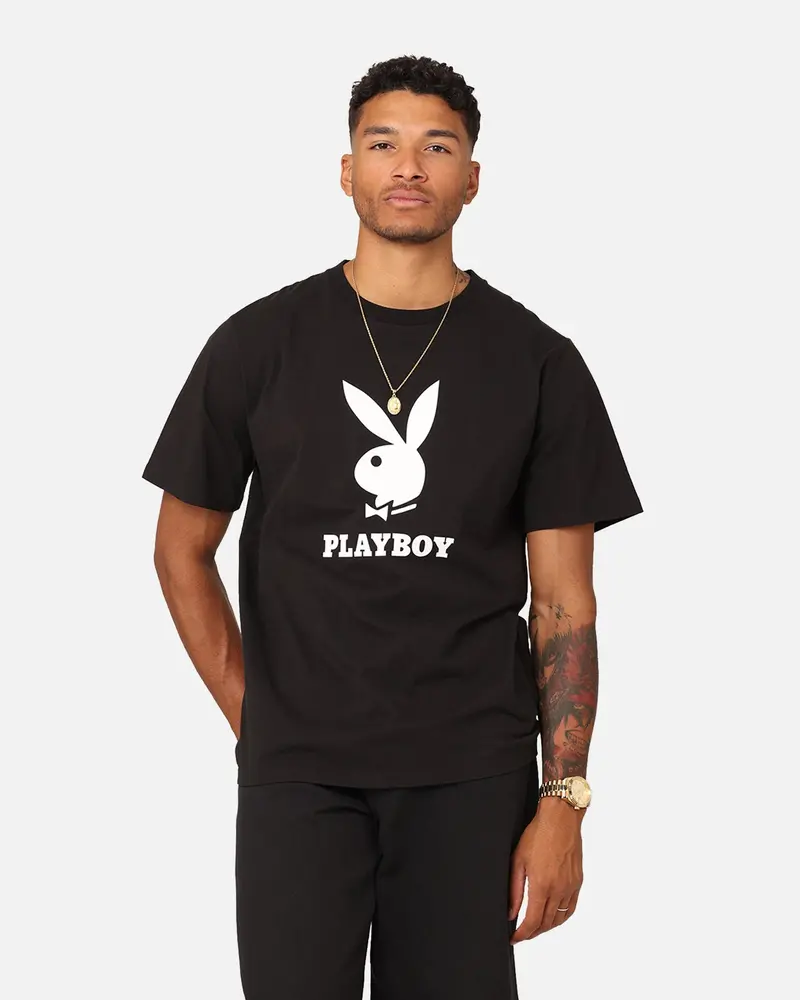 Playboy Playboy Lockup T-Shirt Black 1