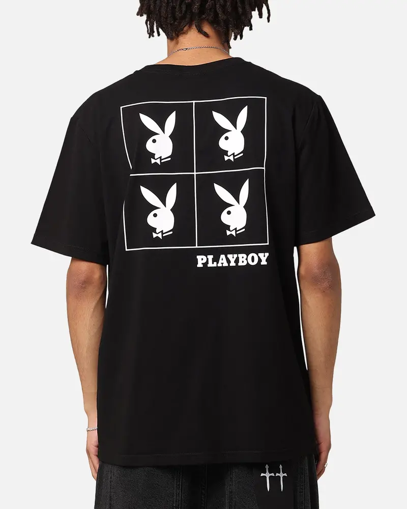 Playboy Rdh Squared T-Shirt Black 1
