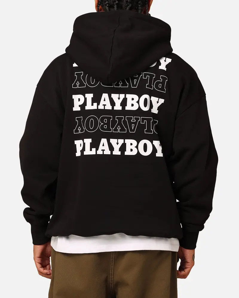Playboy Stack Original Hoodie Black 1