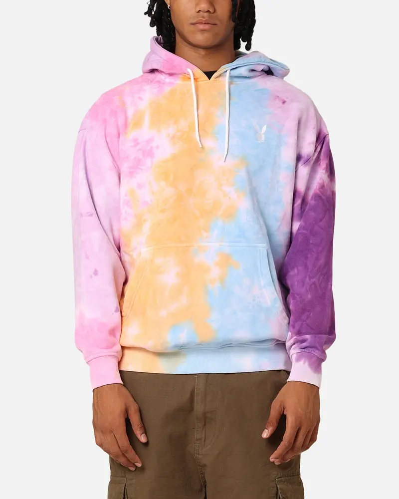 Playboy Tie Dyed Bunny Hoodie Pastel Tie Dye 1