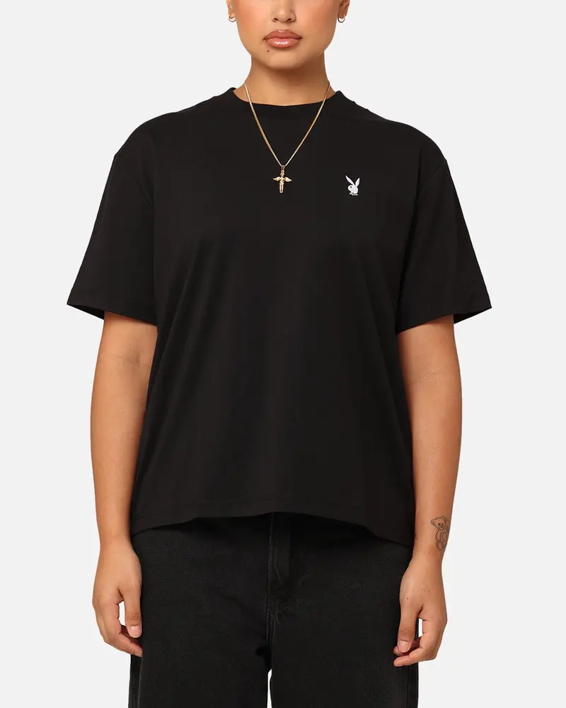 Playboy Women's Bunny Basics T-Shirt Black 1