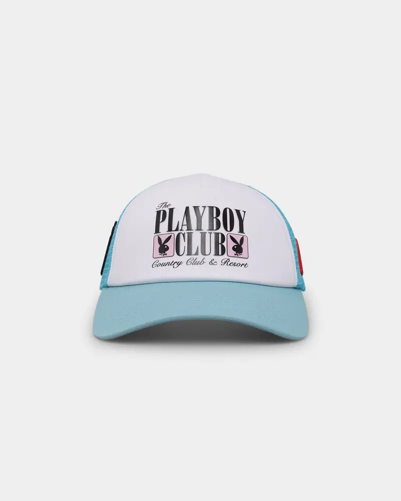 Playboy X Culture Kings Club Trucker Snapback Light Blue 1