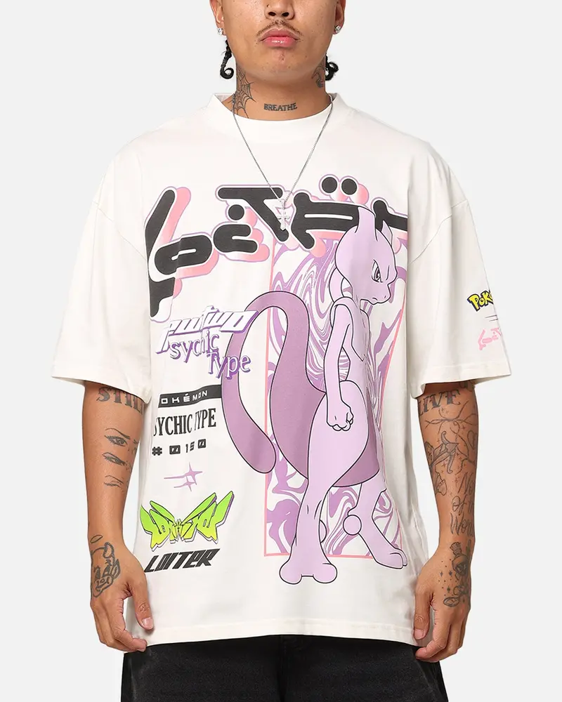 Pokémon By Loiter Mewtwo T-Shirt Off White 1