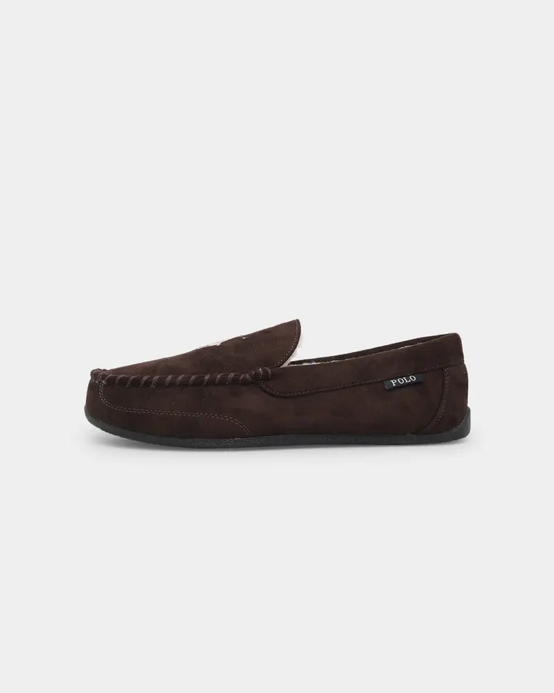 Polo Ralph Lauren Declan Slippers Chocolate/Cream 1