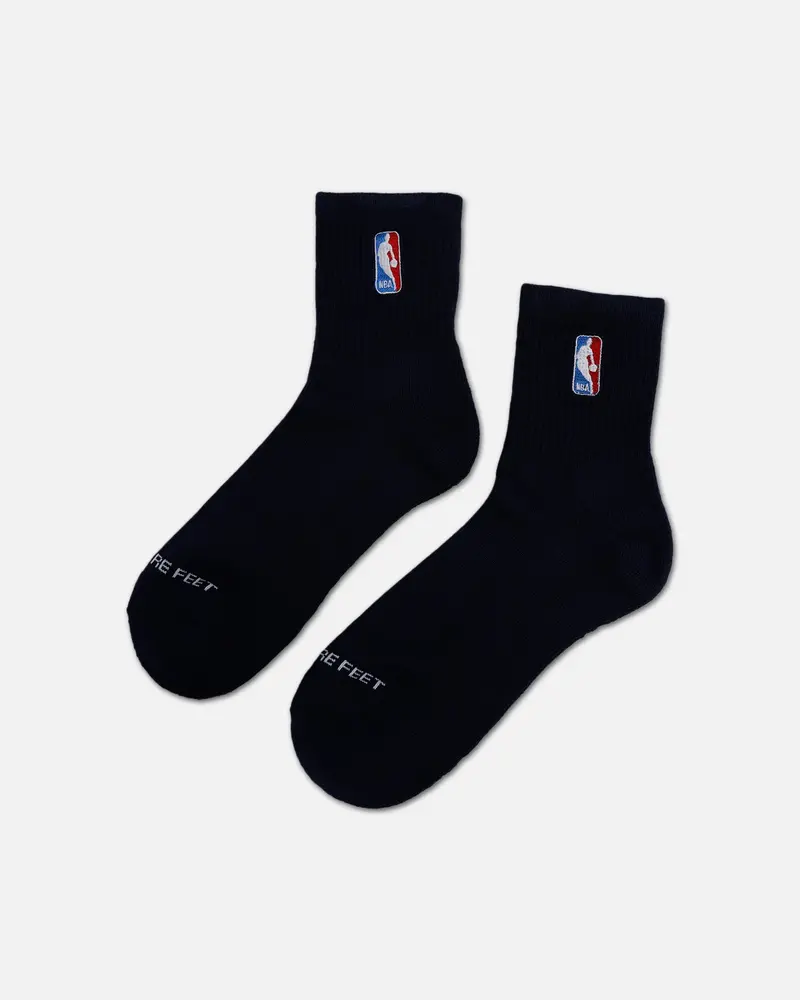 Pro Compression Classic Nba Logoman Crew Sock Navy 1