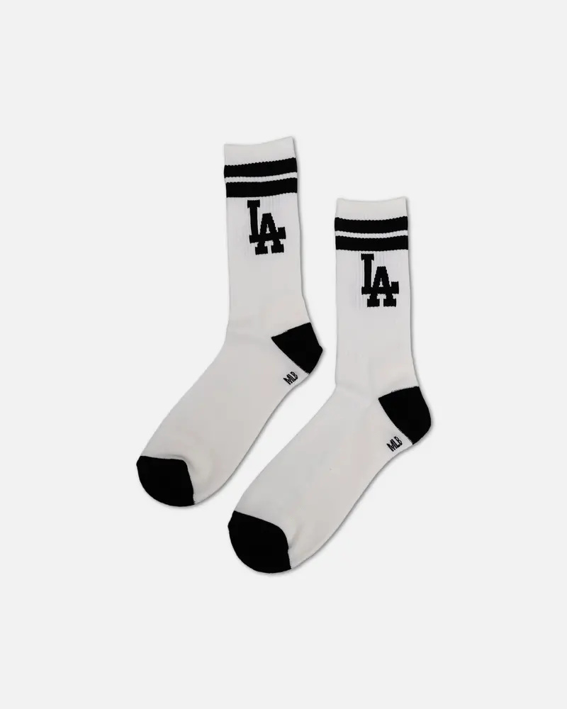 Pro Compression Los Angeles Dodgers Gym Stripe Crew Sock Black/White 1