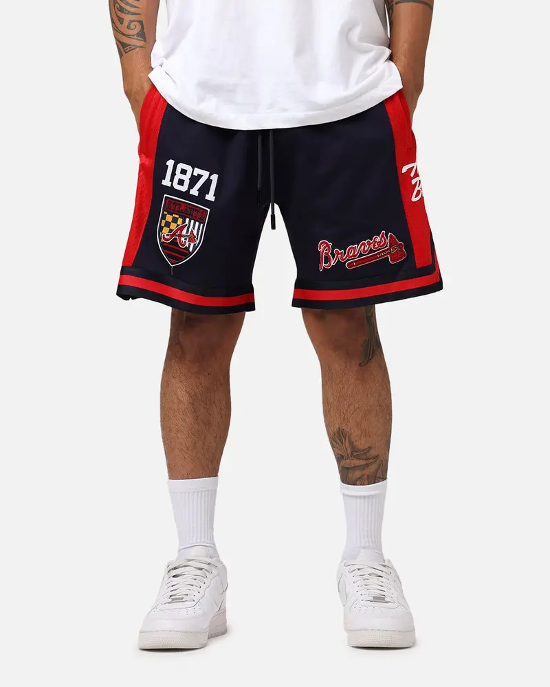 Pro Standard Atlanta Braves Fast Lane 2.0 Shorts Midnight/Red 1