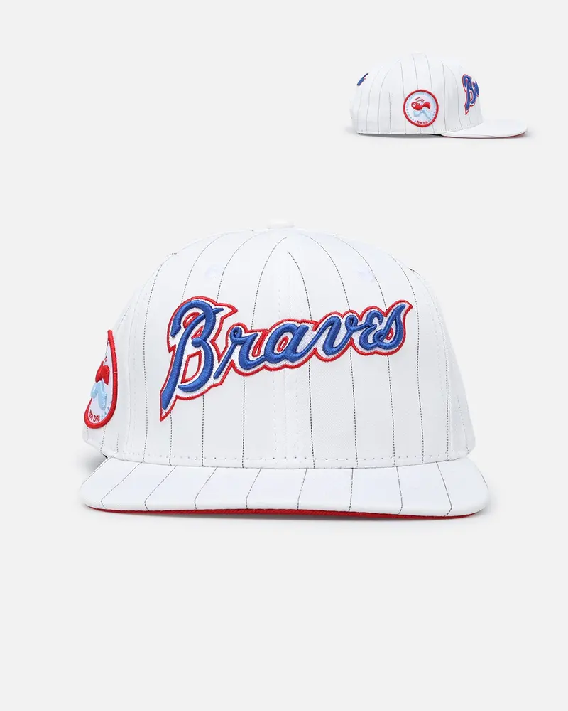 Pro Standard Atlanta Braves Wool Snapback Eggshell/Yellow 1
