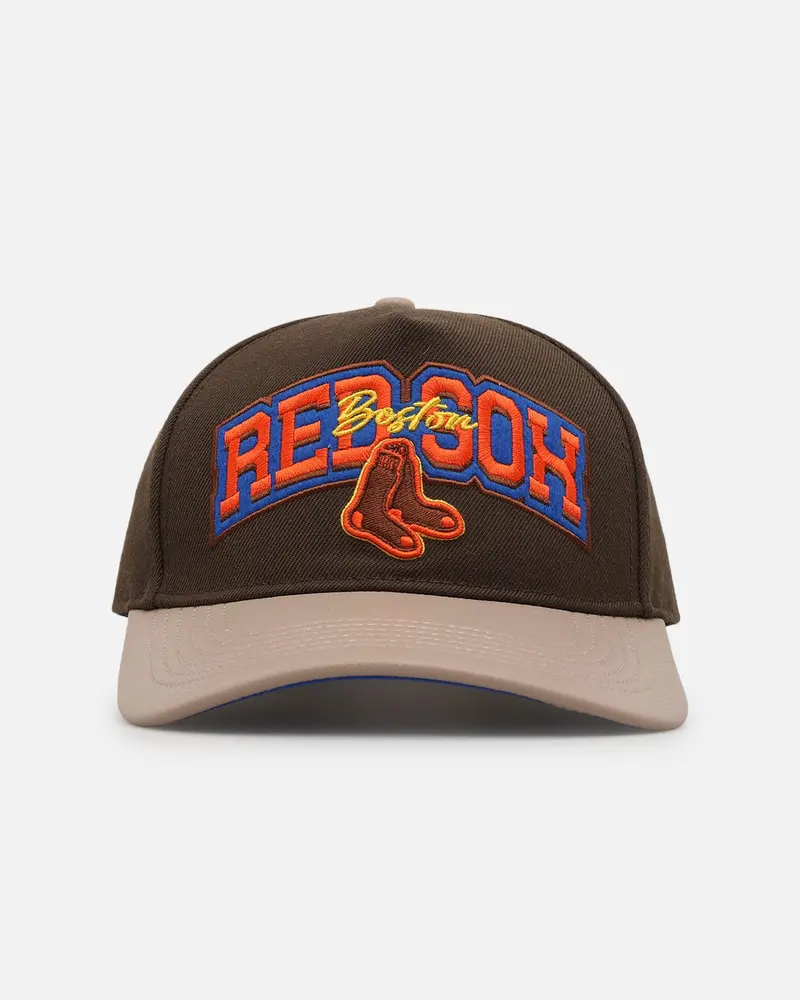 Pro Standard Boston Red Sox Stacked Strapback Brown 1