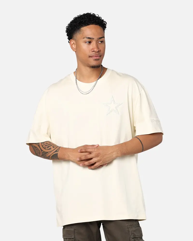 Pro Standard Dallas Cowboys Drop Shoulder T-Shirt Eggshell 1