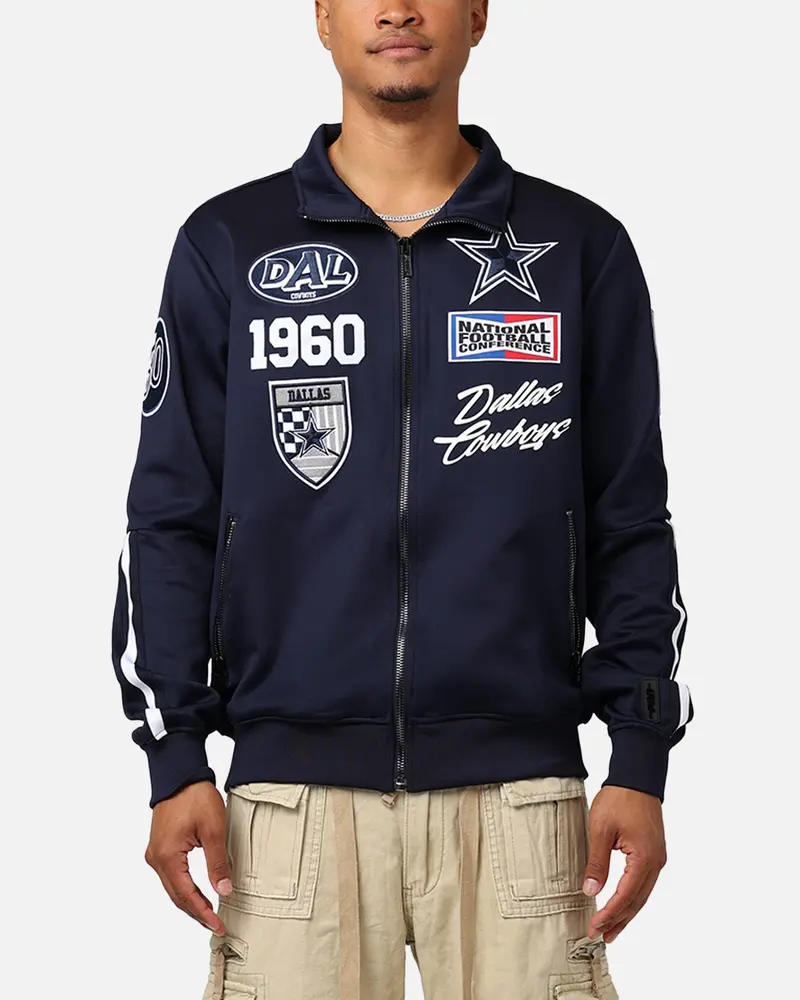 Pro Standard Dallas Cowboys Fast Lane Track Jacket Midnight Navy 1