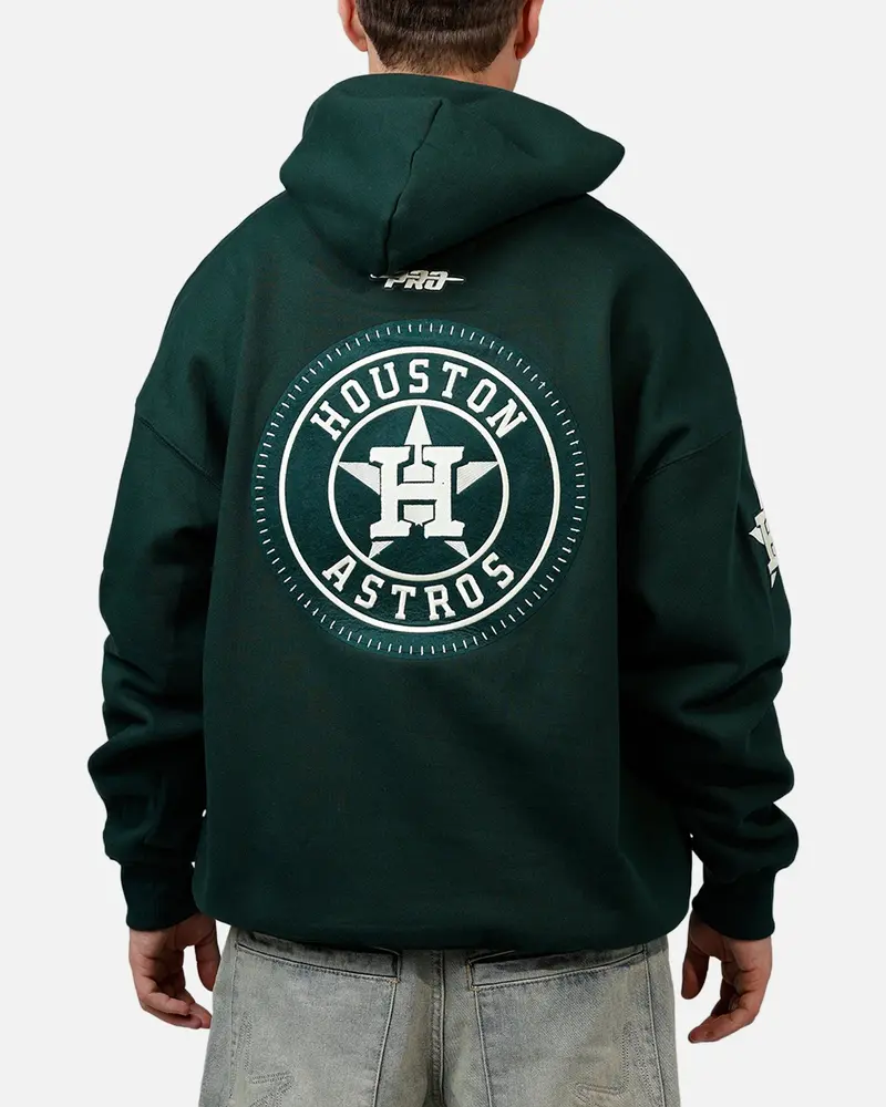 Pro Standard Houston Astros Tapestry 2.0 Hoodie Dark Green 1