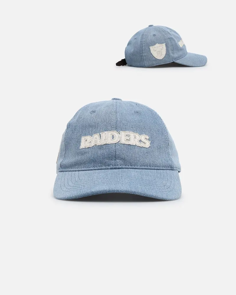 Pro Standard Las Vegas Raiders Denim Dad Strapback Denim/Linen 1