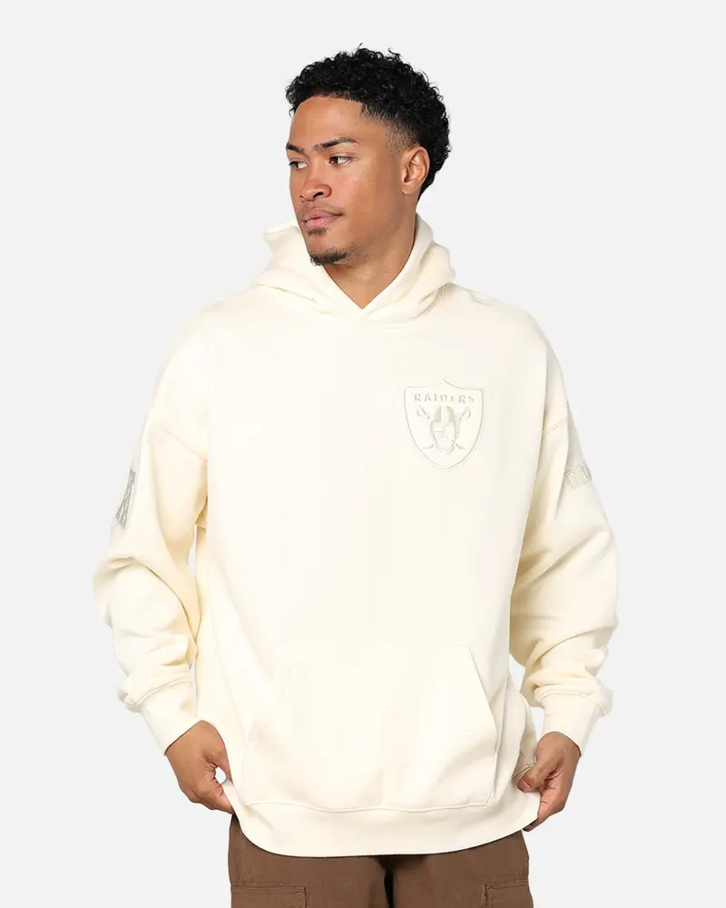 Pro Standard Las Vegas Raiders Drop Shoulder Hoodie Eggshell 1