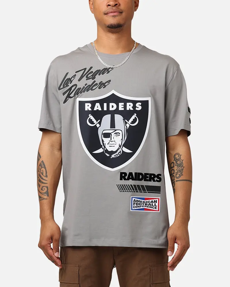 Pro Standard Las Vegas Raiders Fast Lane Sj T-Shirt Grey 1