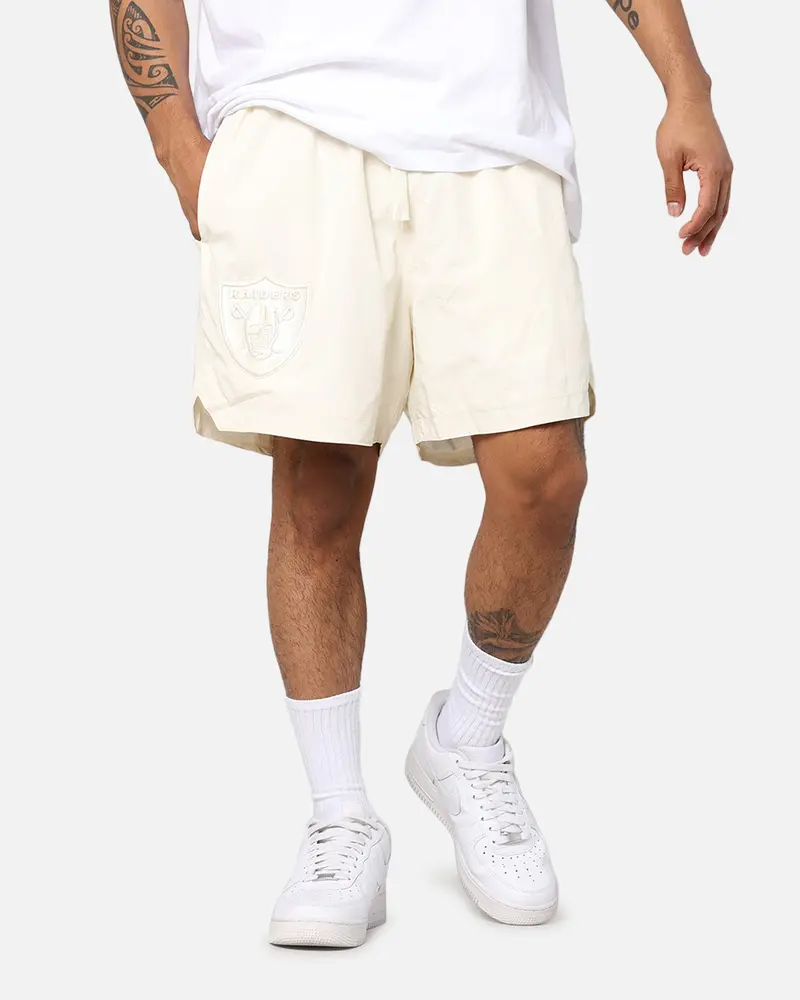Pro Standard Las Vegas Raiders Neutral 2.0 Shorts Eggshell 1