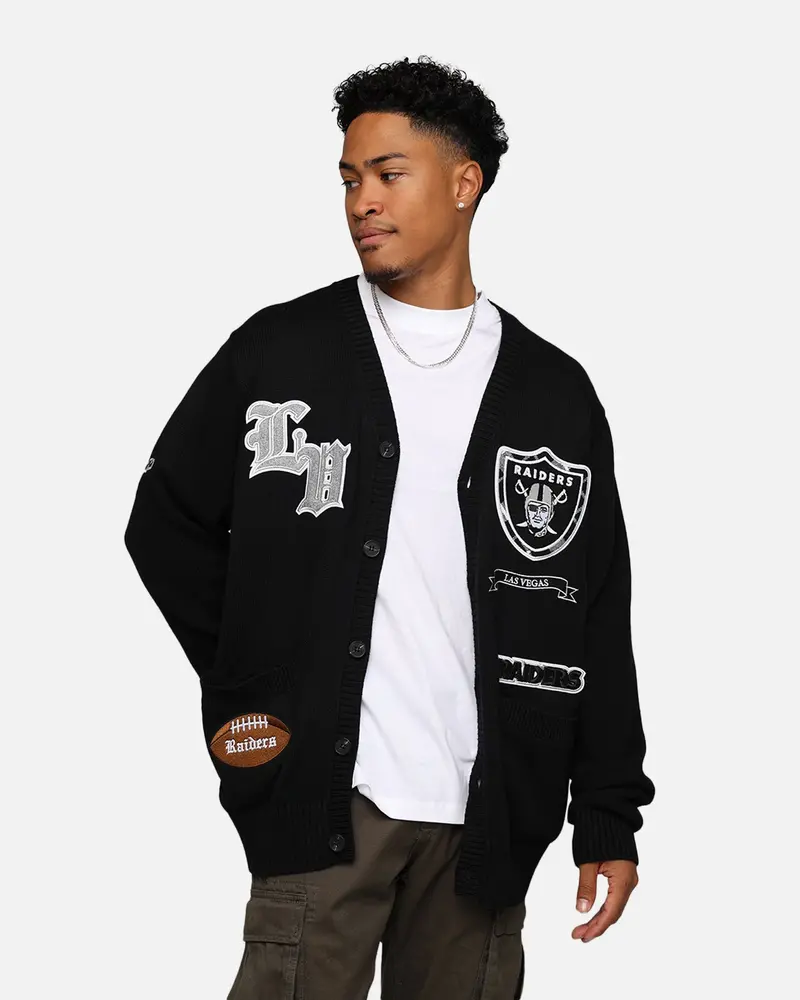 Pro Standard Las Vegas Raiders Pro Prep Knitted Cardigan Black 1