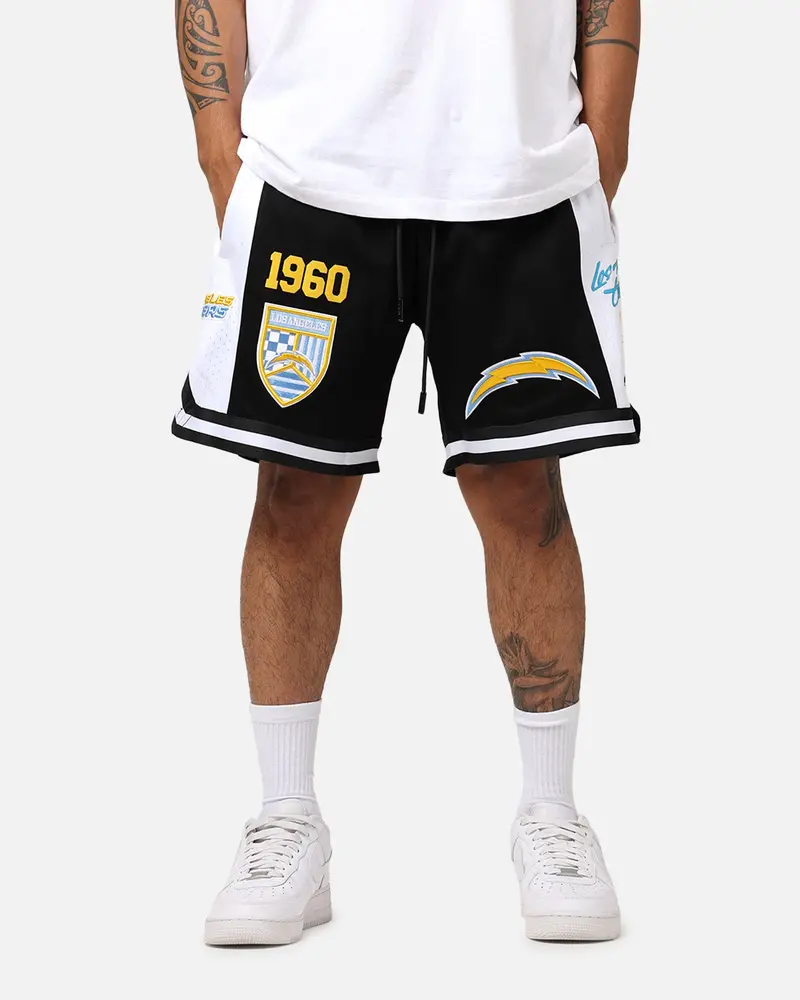 Pro Standard Los Angeles Chargers Fast Lane 2.0 Shorts Black 1
