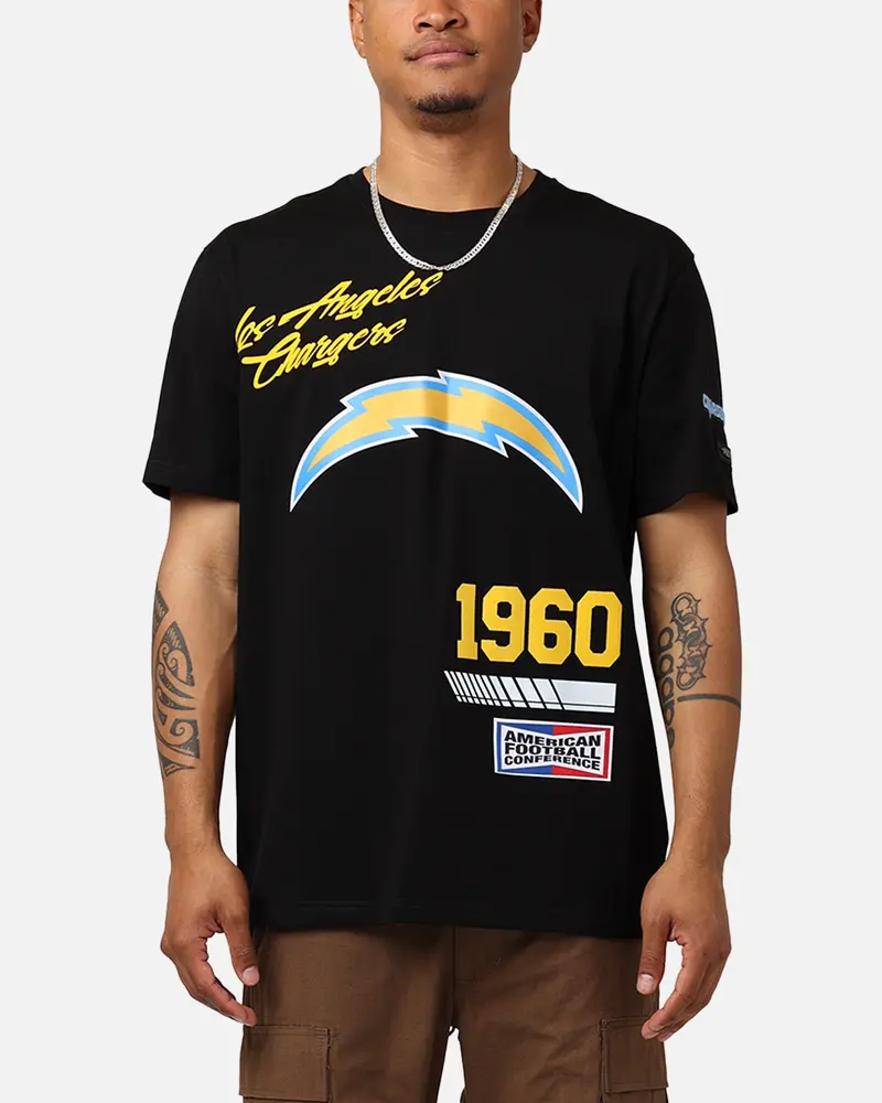 Pro Standard Los Angeles Chargers Fast Lane Sj T-Shirt Black 1