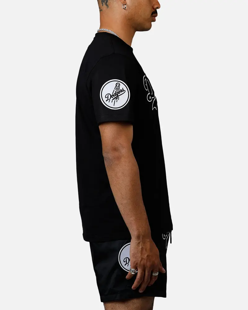 Pro Standard Los Angeles Dodgers Chenille T-Shirt Black 4