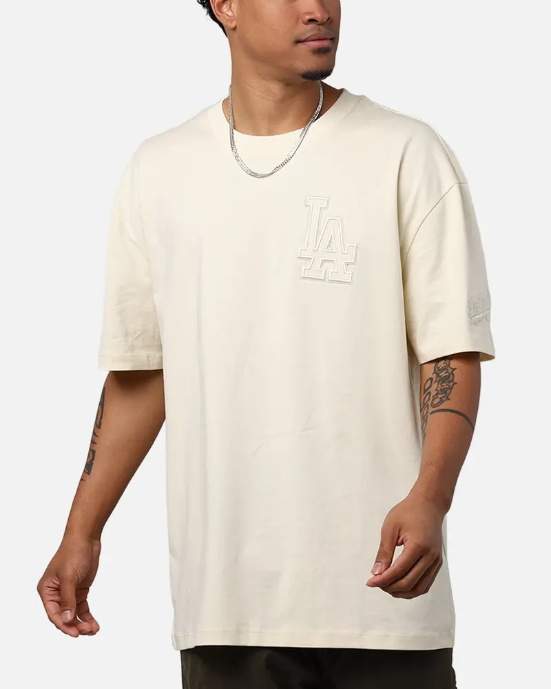 Pro Standard Los Angeles Dodgers Drop Shoulder T-Shirt Eggshell 1