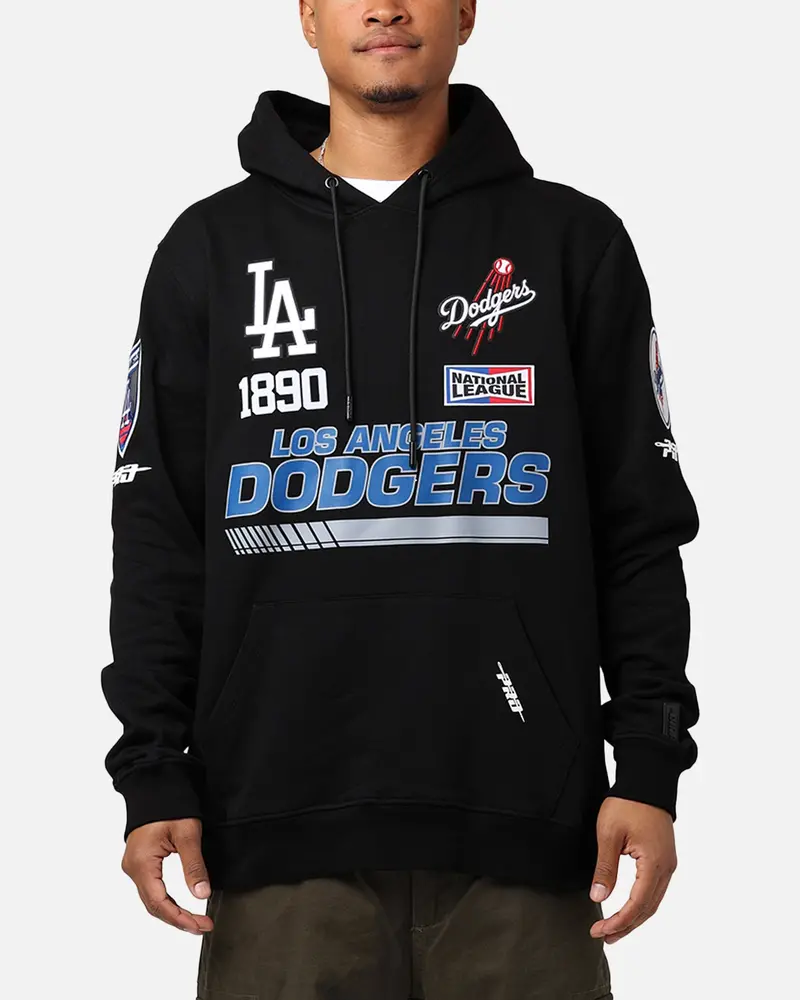 Pro Standard Los Angeles Dodgers Fast Lane Hoodie Black 1