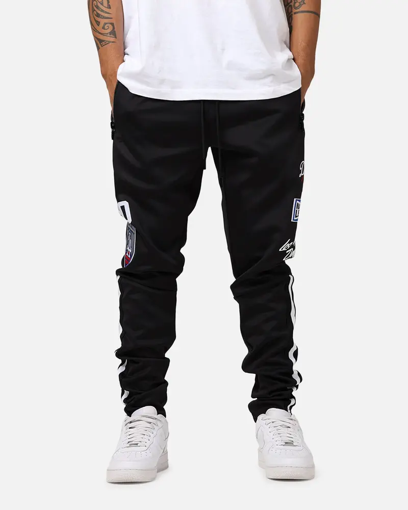 Pro Standard Los Angeles Dodgers Fast Lane Track Pants Black 1