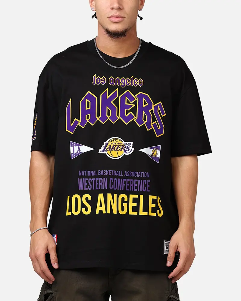 Pro Standard Los Angeles Lakers City Tour Cj Drop T-Shirt Black 1