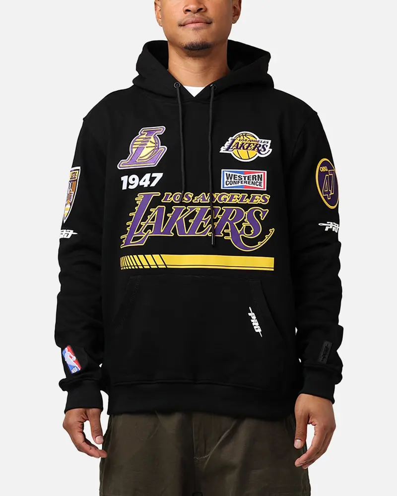 Pro Standard Los Angeles Lakers Fast Lane Hoodie Black 1