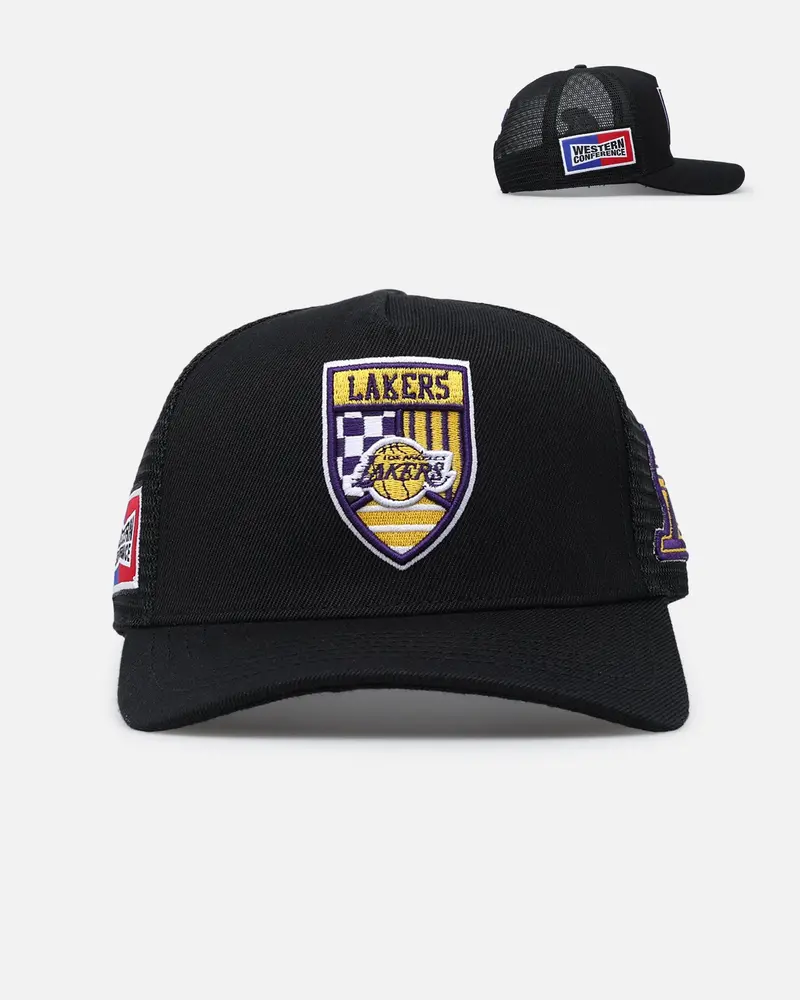 Pro Standard Los Angeles Lakers Fast Lane Trucker Snapback Black 1