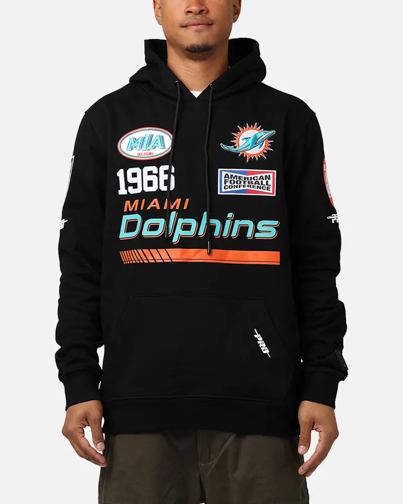 Pro Standard Miami Dolphins Fast Lane Hoodie Black 1