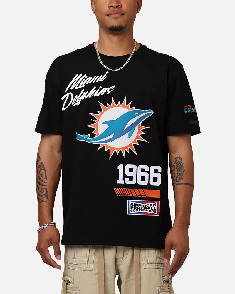 Pro Standard Miami Dolphins Fast Lane T-Shirt Black 1