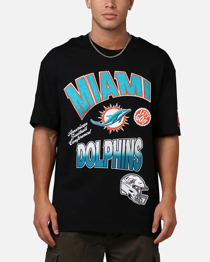 Pro Standard Miami Dolphins Turn It Up T-Shirt Black 1