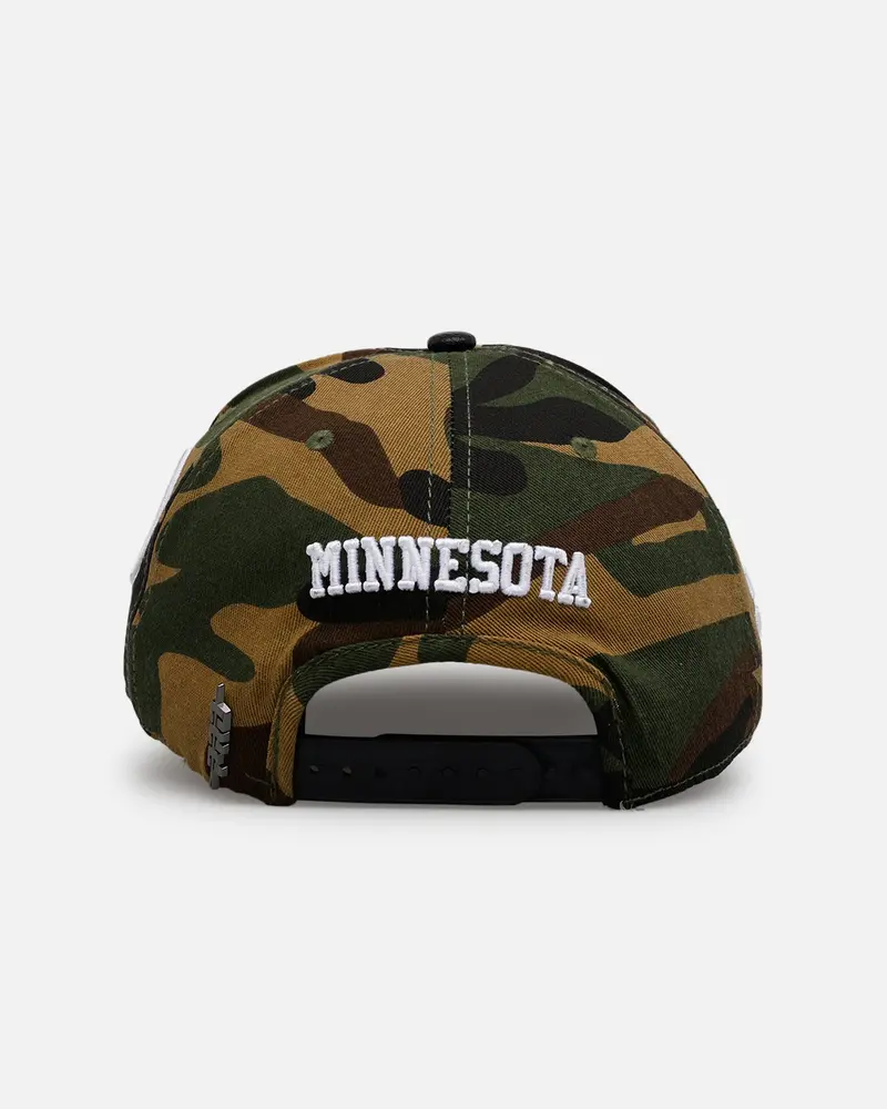Pro Standard Minnesota Timberwolves 'Woodland Camo' Pro Pinch Snapback Camo 2