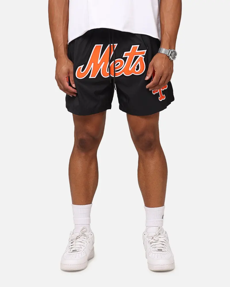 Pro Standard New York Mets Classic Woven Shorts Black 1
