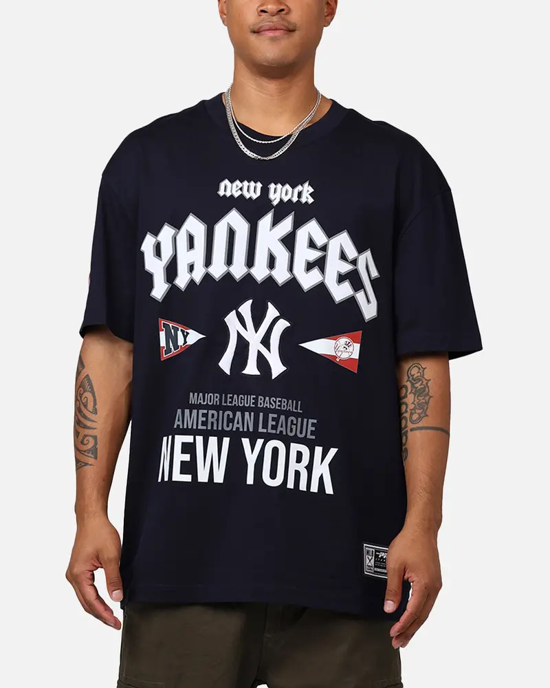 Pro Standard New York Yankees City Tour Cj Drop T-Shirt Midnight Navy 1