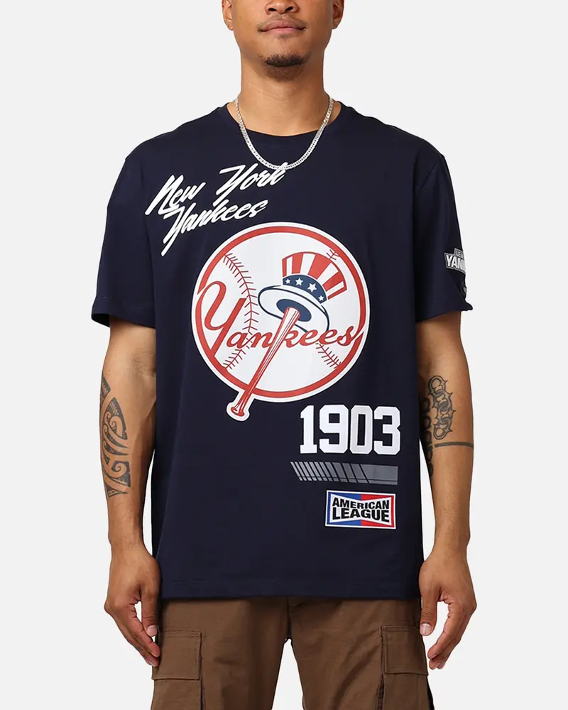 Pro Standard New York Yankees Fast Lane Sj T-Shirt Midnight Navy 1
