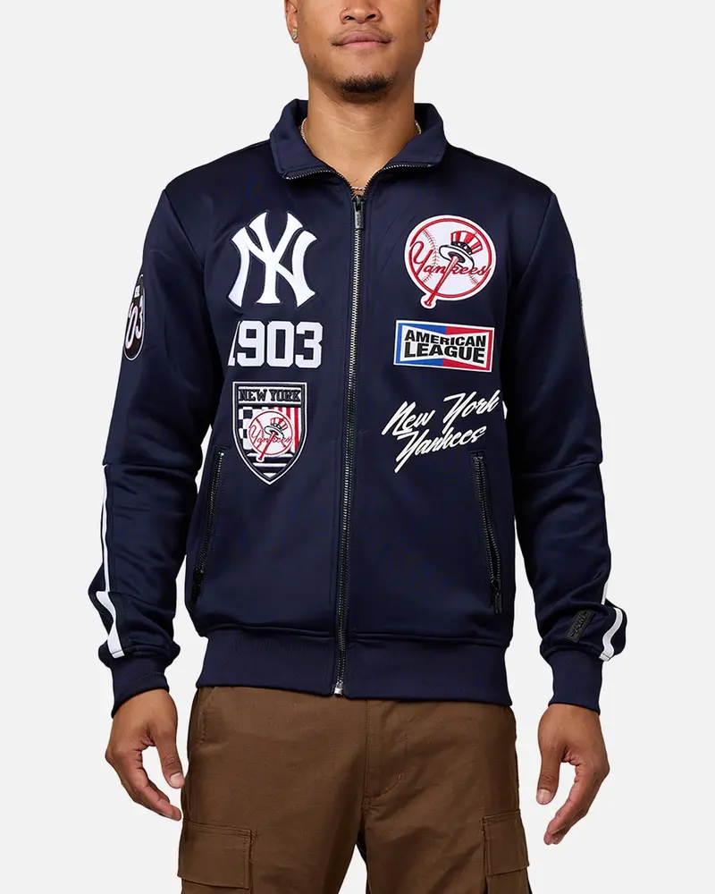 Pro Standard New York Yankees Fast Track Jacket Midnight Navy 1