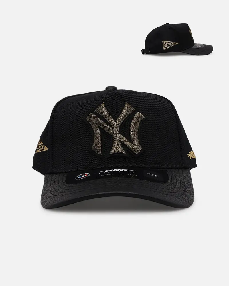 Pro Standard New York Yankees 'Gold Twist' Pro Pinch Strapback Black/Gold 1