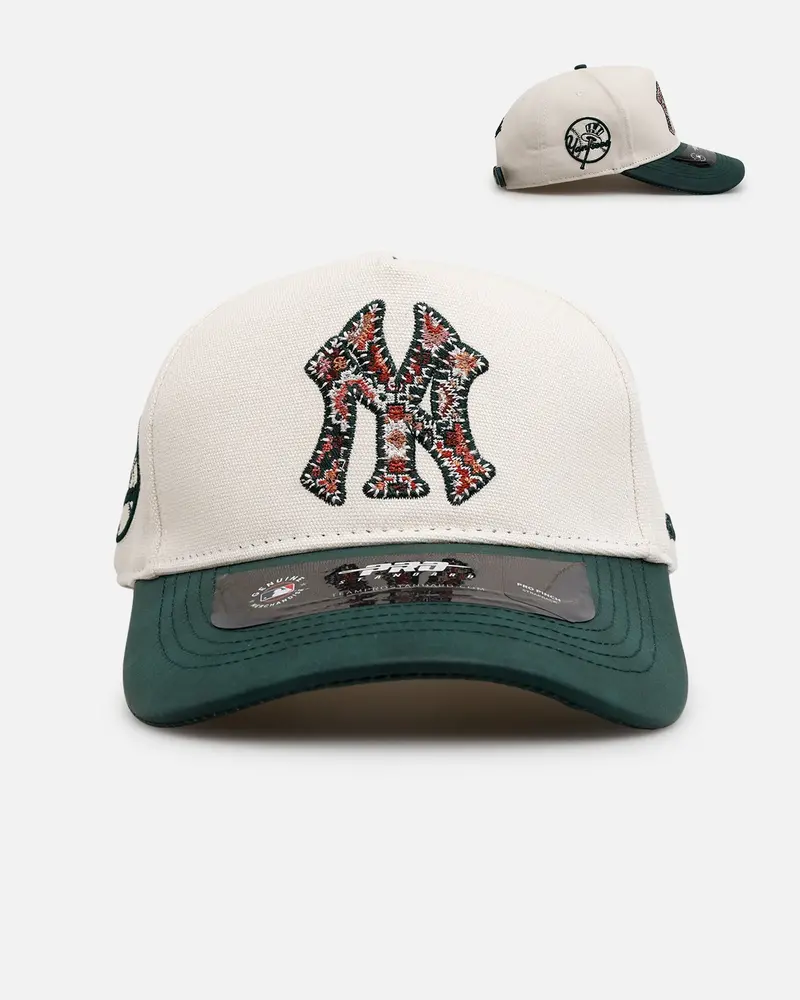 Pro Standard New York Yankees 'Tapestry 2.0' Pinch Front Strapback Dark Green 1