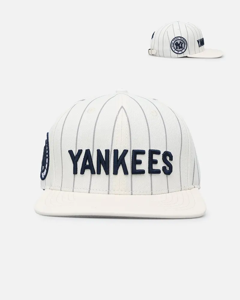 Pro Standard New York Yankees Wool Strapback Eggshell/Yellow 1