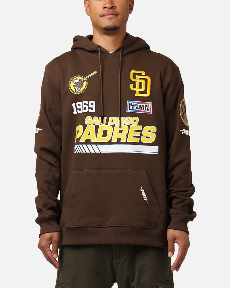 Pro Standard San Diego Padres Fast Lane Hoodie Brown 1