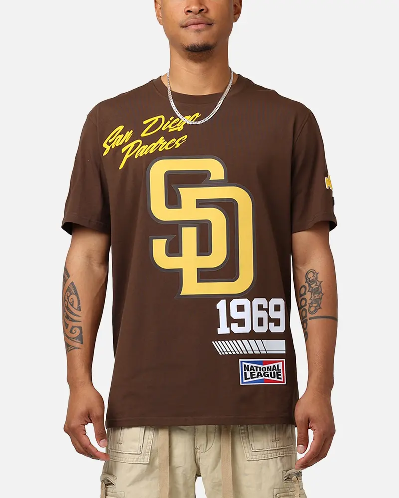 Pro Standard San Diego Padres Fast Lane Sj T-Shirt Brown 1